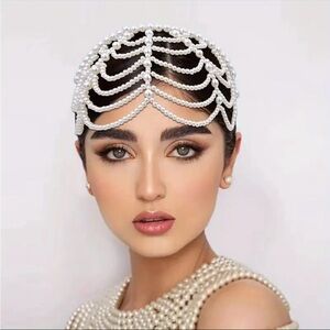 Pearl Headband/ Head Chain Wedding Wear